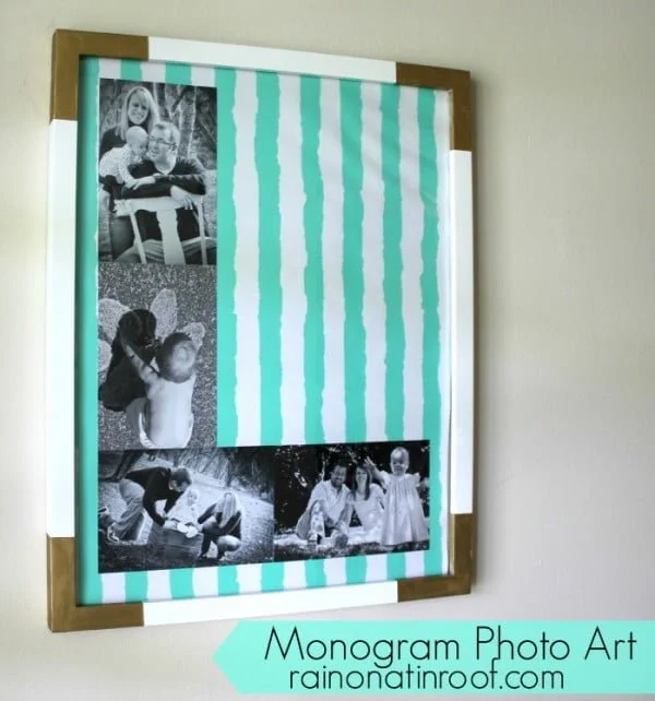 DIY Monogram Photo Art