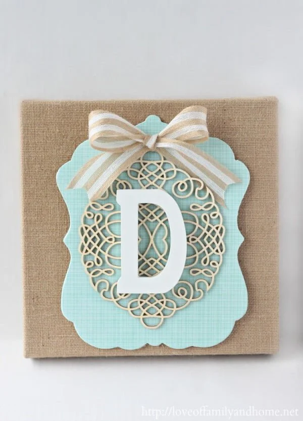 DIY Burlap Monogram {Michaels & Hometalk In-Store Pinterest Event}