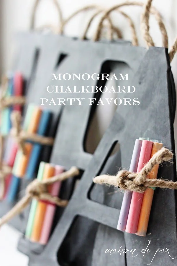 DIY Monogram Chalk "Slate"