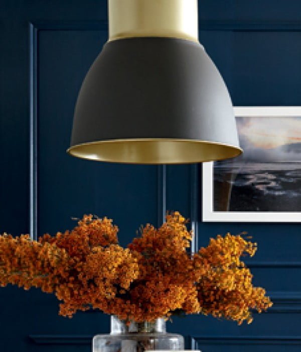 DIY project: Gold pendant light #DIY #homedecor #pendantlights #lighting