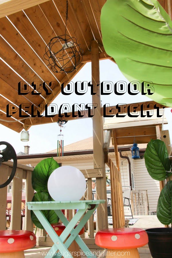 DIY Fairy Treehouse Pendant Light ⋆ Sugar, Spice and Glitter #DIY #homedecor #pendantlights #lighting