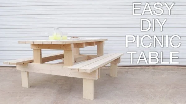 How To Build a Modern Picnic Table     