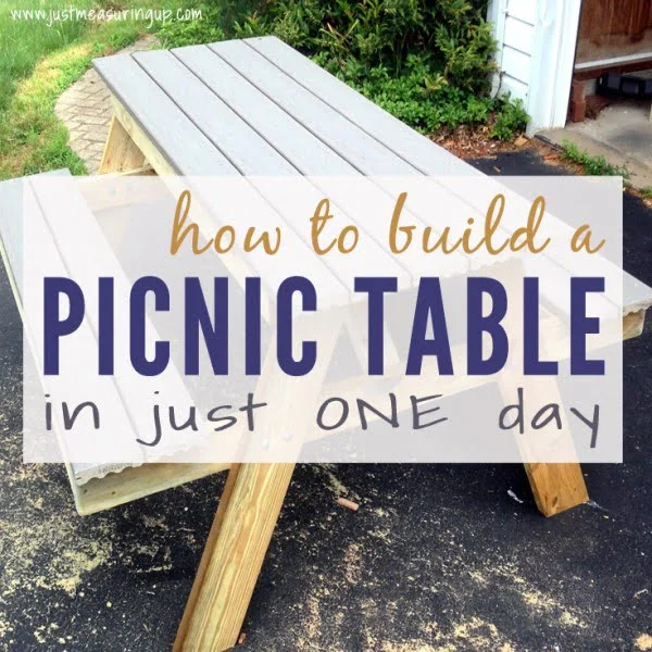 How to Build a Picnic Table in Just One Day     