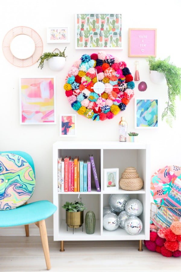 A Kailo Chic Life #DIY #pompom #crafts #homedecor