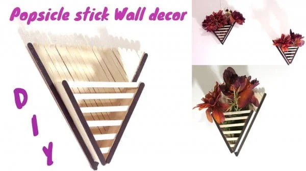 How to make Popsicle stick Wall decor    