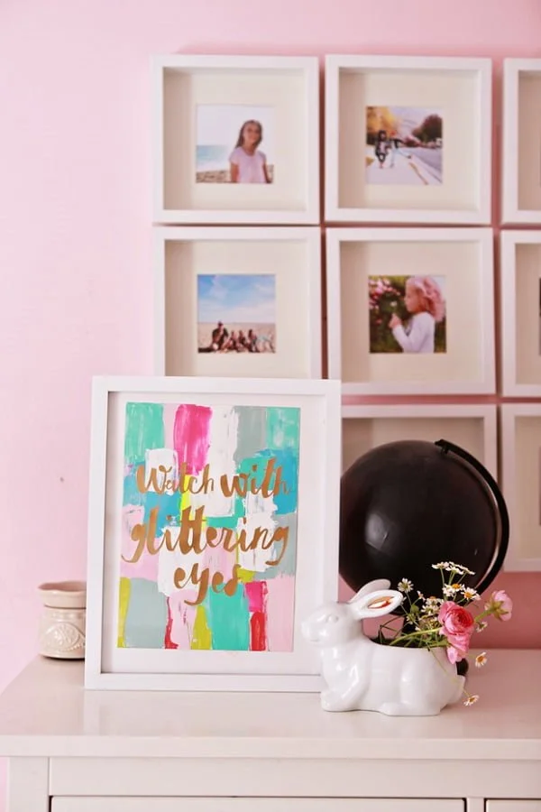 DIY: Abstract Art Quote     