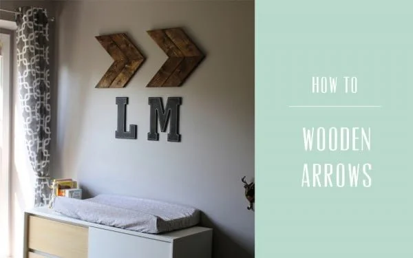 DIY Rustic Wood Arrow with Steps     