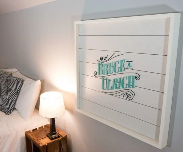 Shiplap Wood Sign     