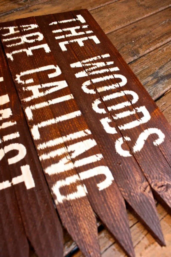 DIY Rustic Wood Sign: Made By Marzipan     