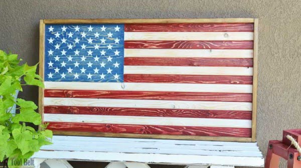 DIY Patriotic Wood Flag     
