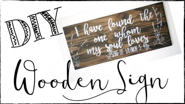 DIY WOODEN SIGN! DIY HOME DECOR IDEA!     