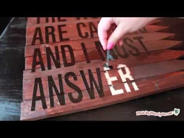 Make a Rustic Wood Sign     