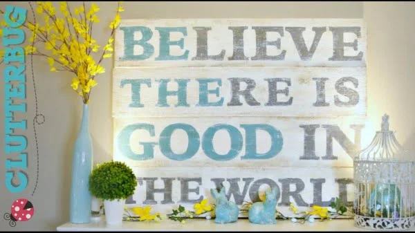 DIY Rustic Wood Sign     