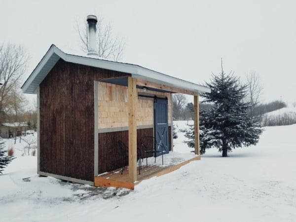 DIY Outdoor Sauna  