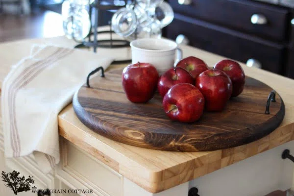 DIY Large Round Serving Tray     