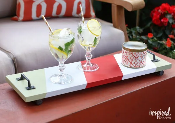 DIY Painted Wood Serving Tray     