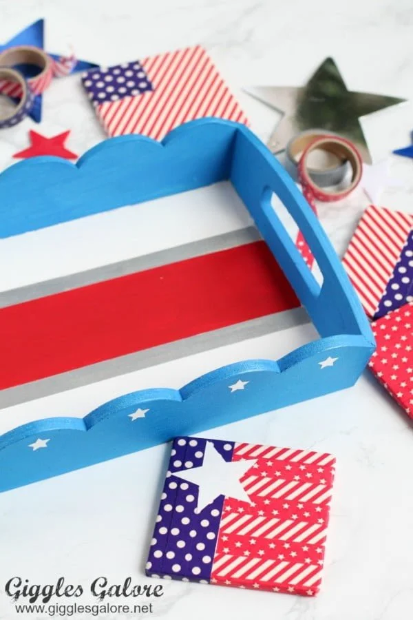 DIY Patriotic Serving Tray     