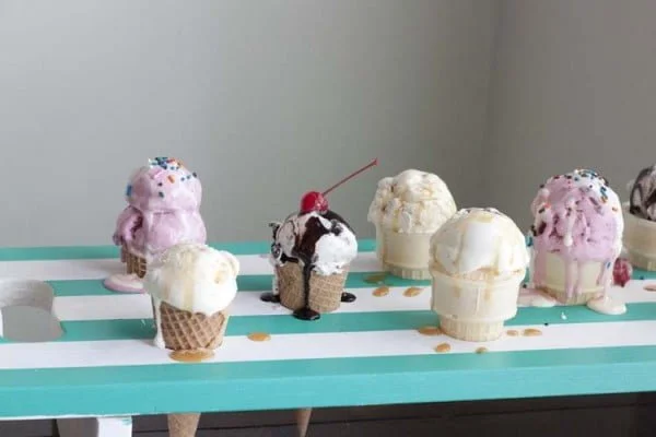DIY Ice Cream Cone Serving Tray     