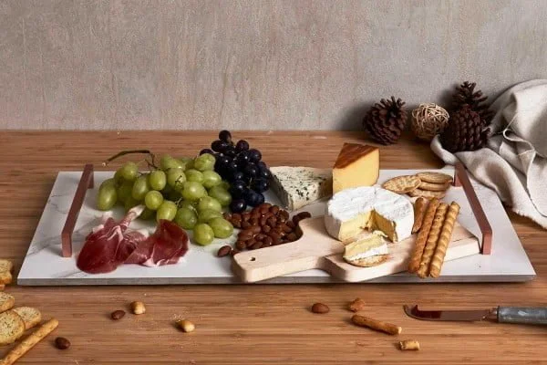 How to make this marble and copper serving tray     