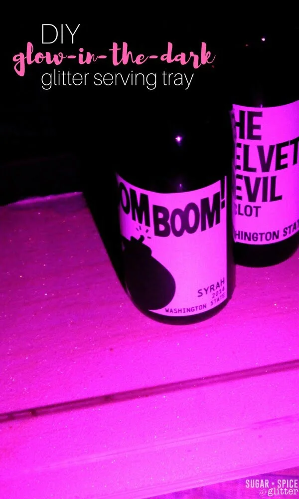 DIY Glitter Glow-in-the-Dark Tray ⋆ Sugar, Spice and Glitter     