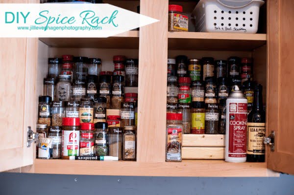 34 Easy Functional Diy Spice Racks To, How To Build Spice Rack In Cabinet