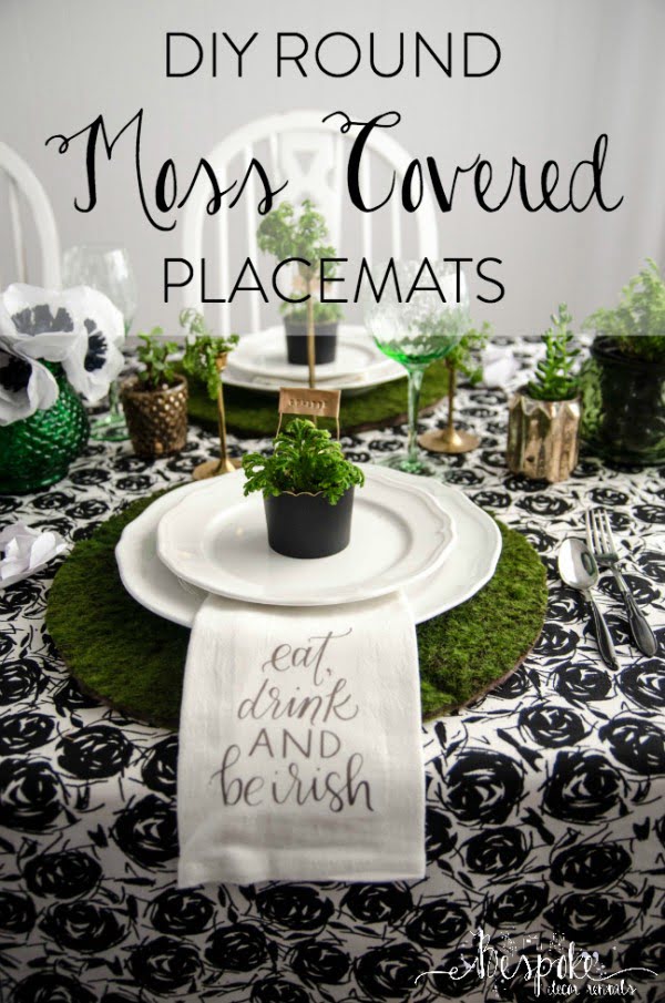 DIY Moss Placemats & Saint Patrick's Day Blogger Party!