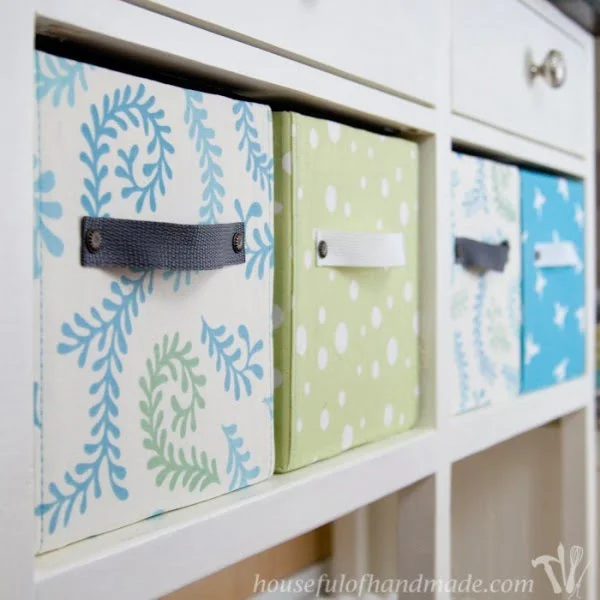 Easy DIY Fabric Storage Boxes    