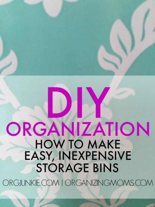 Easy, Inexpensive Storage Bins -    