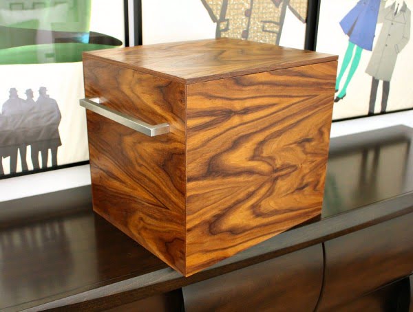DIY Plywood Storage Bins with a Mid-Century Modern Look    