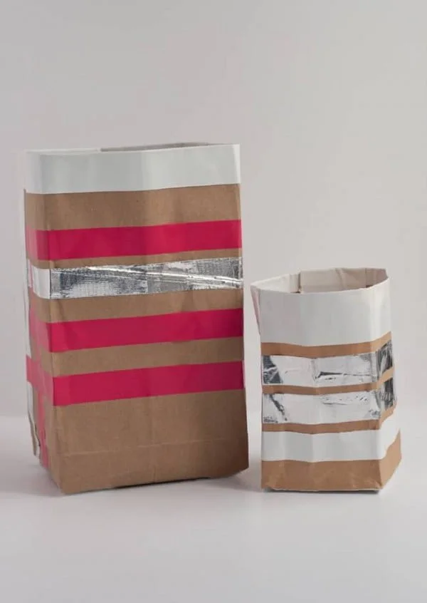 How to Make Paper Bag Storage Bins    