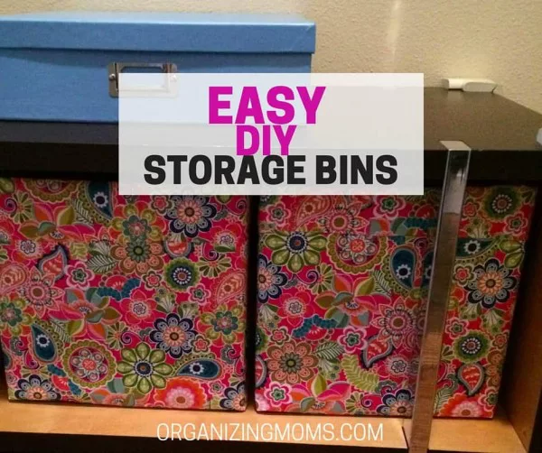 Easy DIY Storage Bins    