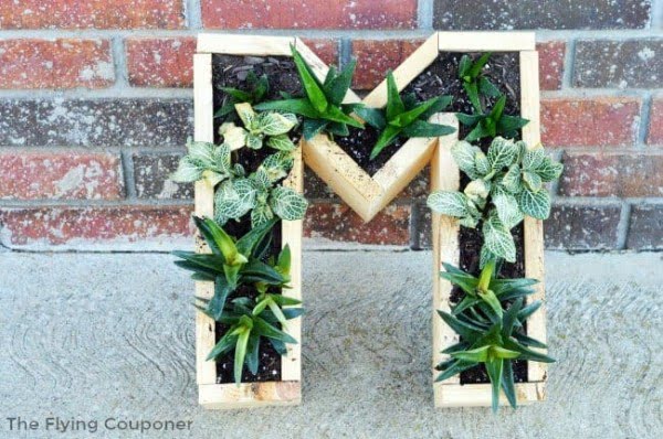 DIY Monogram Succulent Planter