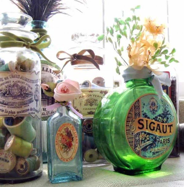 DIY Vintage Bottles for Home Decor