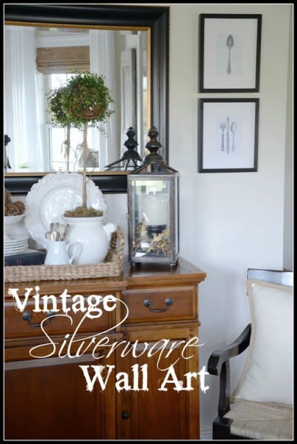 VINTAGE SILVERWARE WALL ART DIY