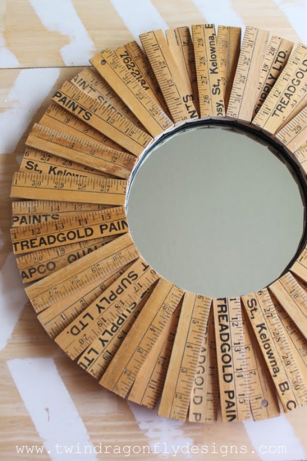 DIY Yardstick Mirror » Dragonfly Designs