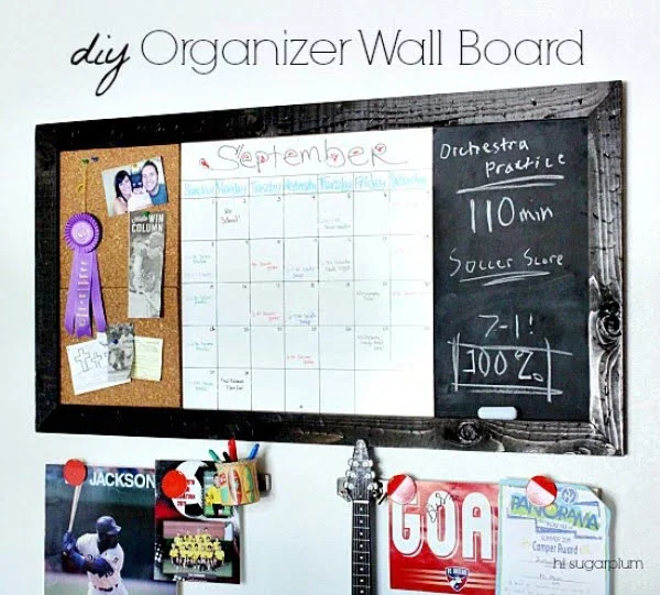 {PB Teen Inspired DIY} Large Organizer Wall Board    