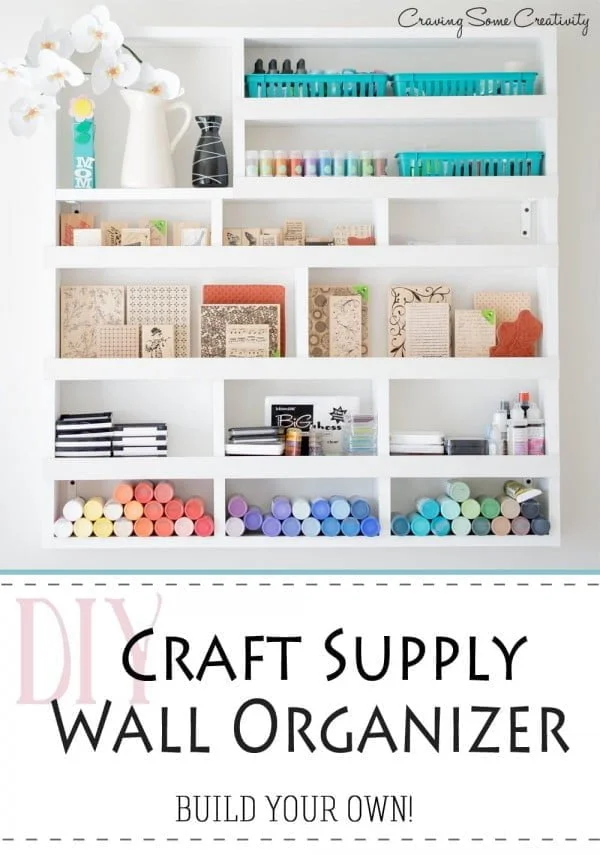 DIY Craft Supply Wall Organization -    