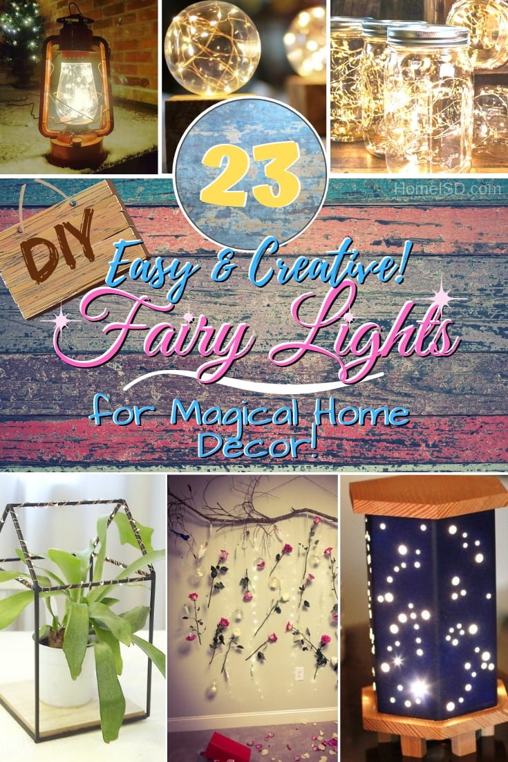 Decorate your home with a little magic with these creative DIY fairy light ideas. Great ideas! #DIY #homedecor #fairylights #crafts