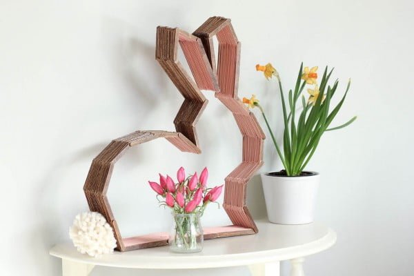 DIY Modern Bunny Wall Decor