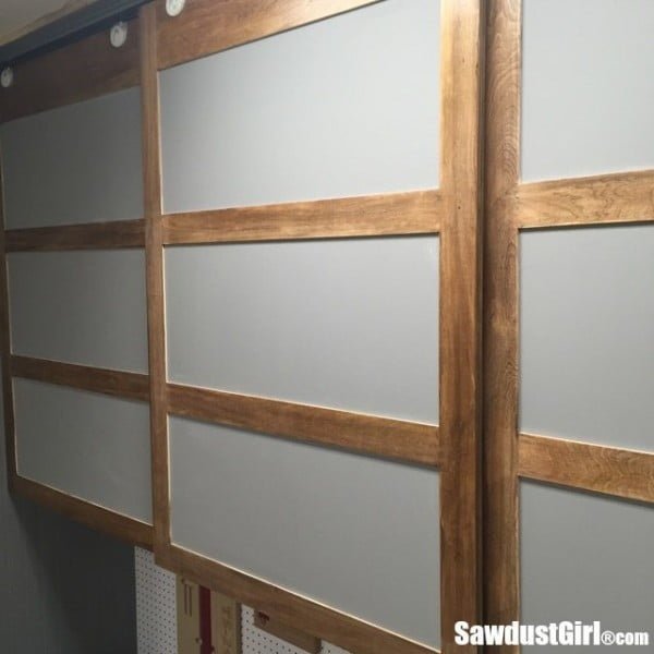 Easy DIY Sliding Doors for Cabinets     