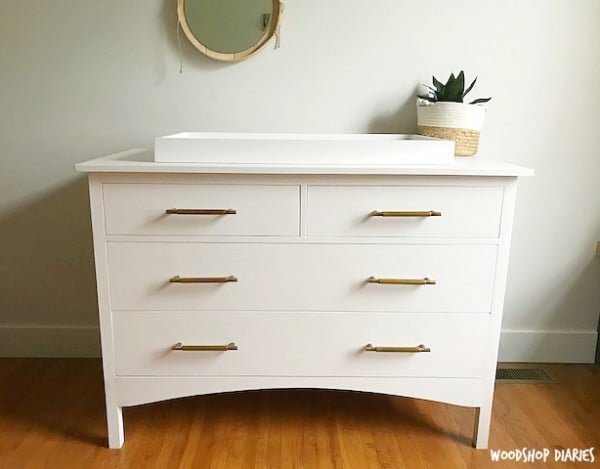 DIY Changing Table Dresser     