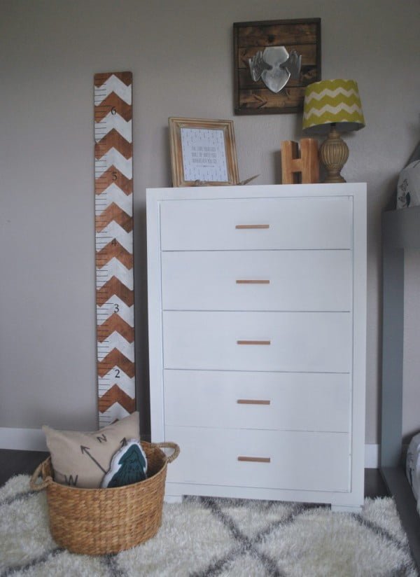 DIY White & Copper Dresser. Revamp Your Furniture Quick     