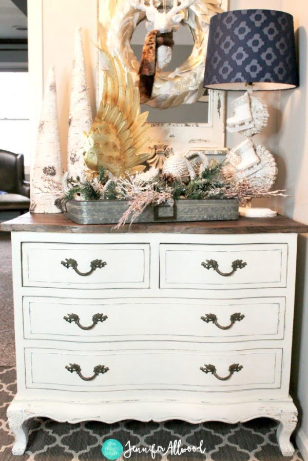 Painted White Dresser     