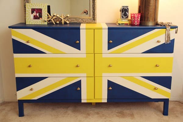 DIY Union Jack Dresser     