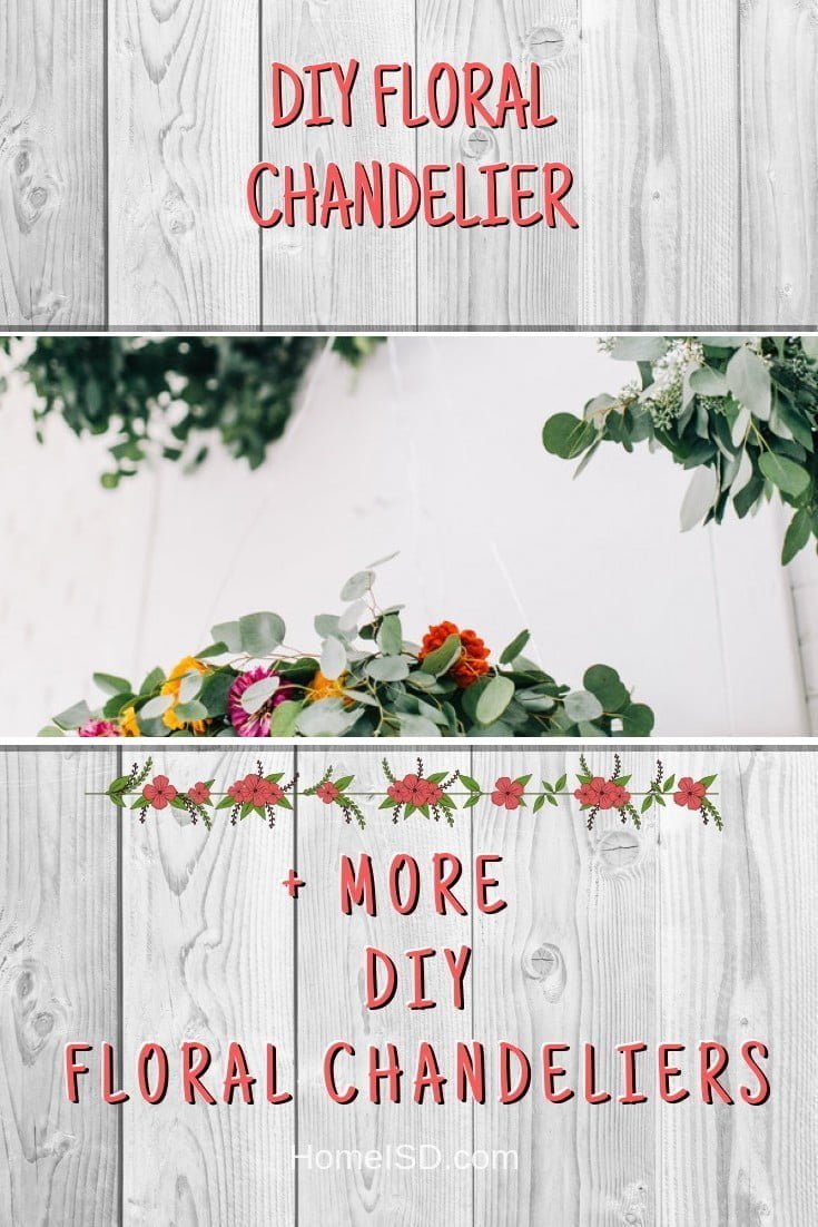 DIY Floral Chandelier     