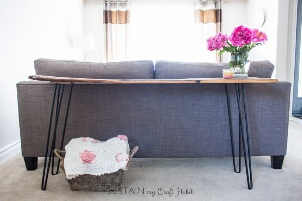 DIY Console Table with Barn Board     