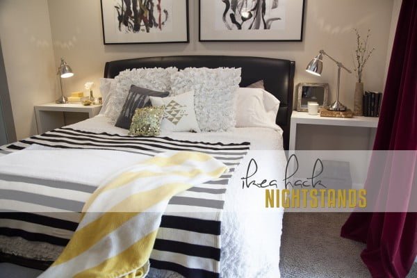 Clean and Modern DIY Nightstand // an IKEA Hack