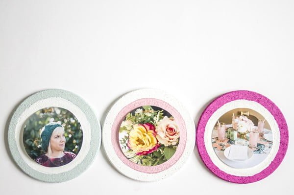 IKEA Hack: Cork Trivets to Painted Photo Frames