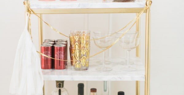 IKEA Hack: DIY Mini Bar Cart