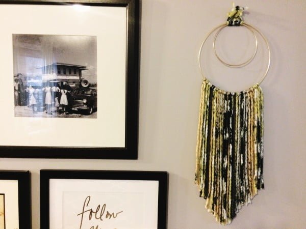 An Artistic DIY Wall Hanging with a Woven Feel     